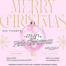 Load image into Gallery viewer, Pink Christmas Party tickets

